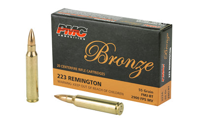 PMC Ammunition, Bronze, 223REM, 55 Grain | Full Metal Jacket |  (1000 Round Case)