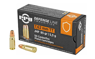 PPU, 7.62x25 Tokarev, 85 Grain | JHP |  (500 Round Box)