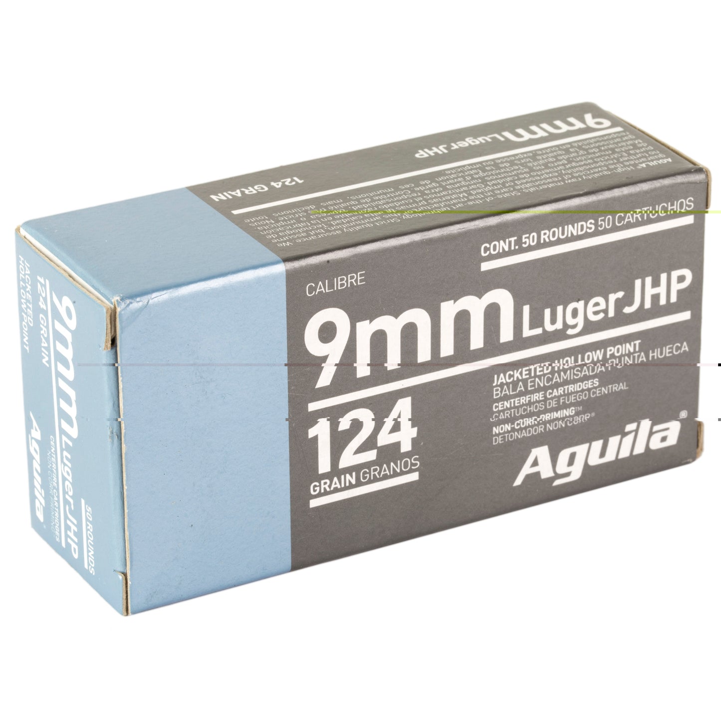 Aguila, 9mm, 124 Grain | JHP | (50 Round Box)