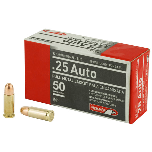 Aguila, .25 ACP, 50 Grain, Full Metal Jacket (1,000 Round Box)