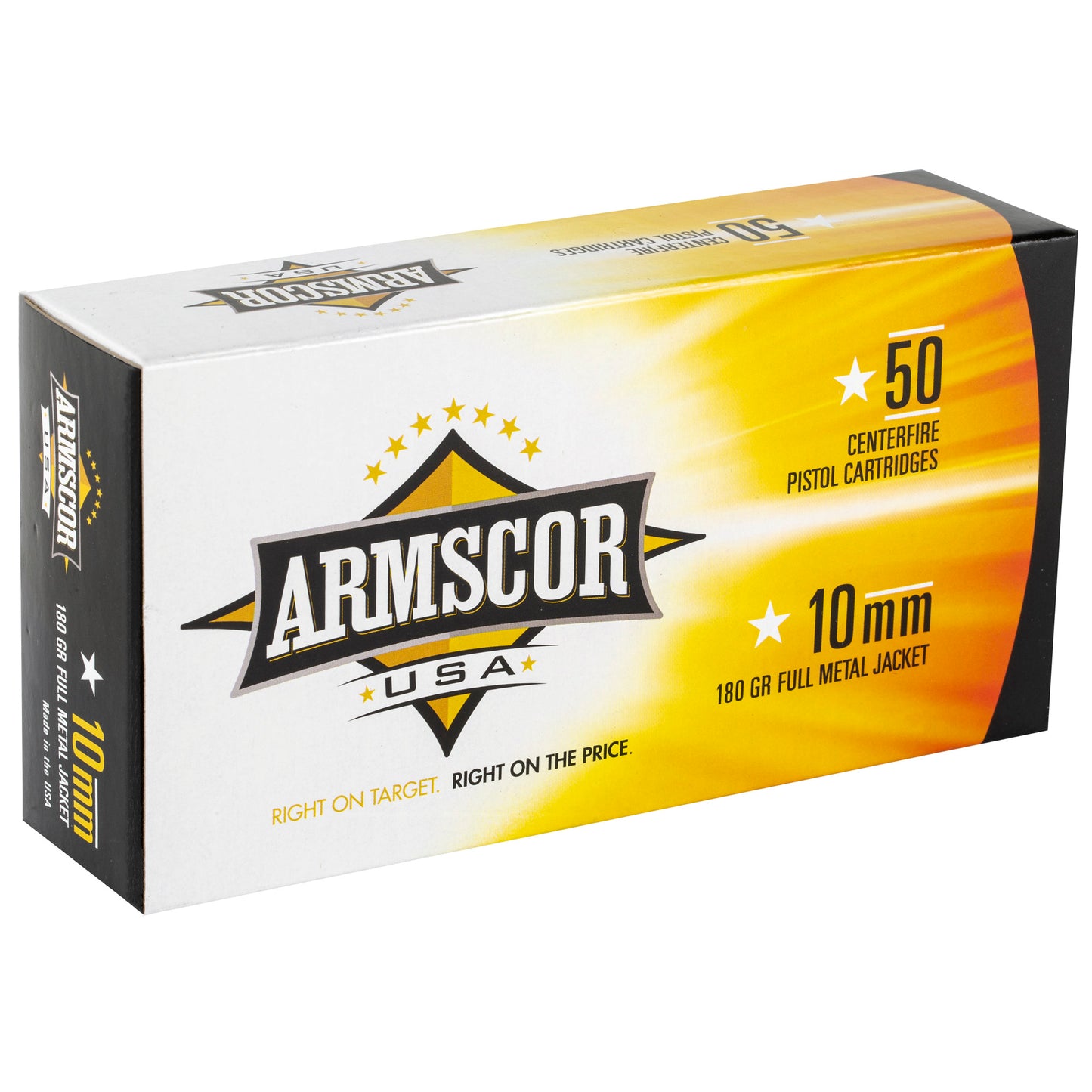 Armscor 10mm 180 Grain |FMJ| (50 Round Box)