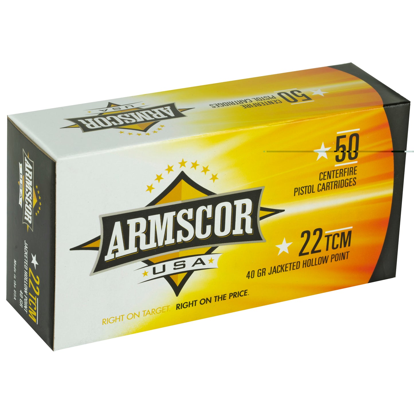 Armscor USA, .22, (Tuason, Craig, and Micromag), TCM, 40grain | Jacketed hollow point, JHP | 50 Rounds per Box 