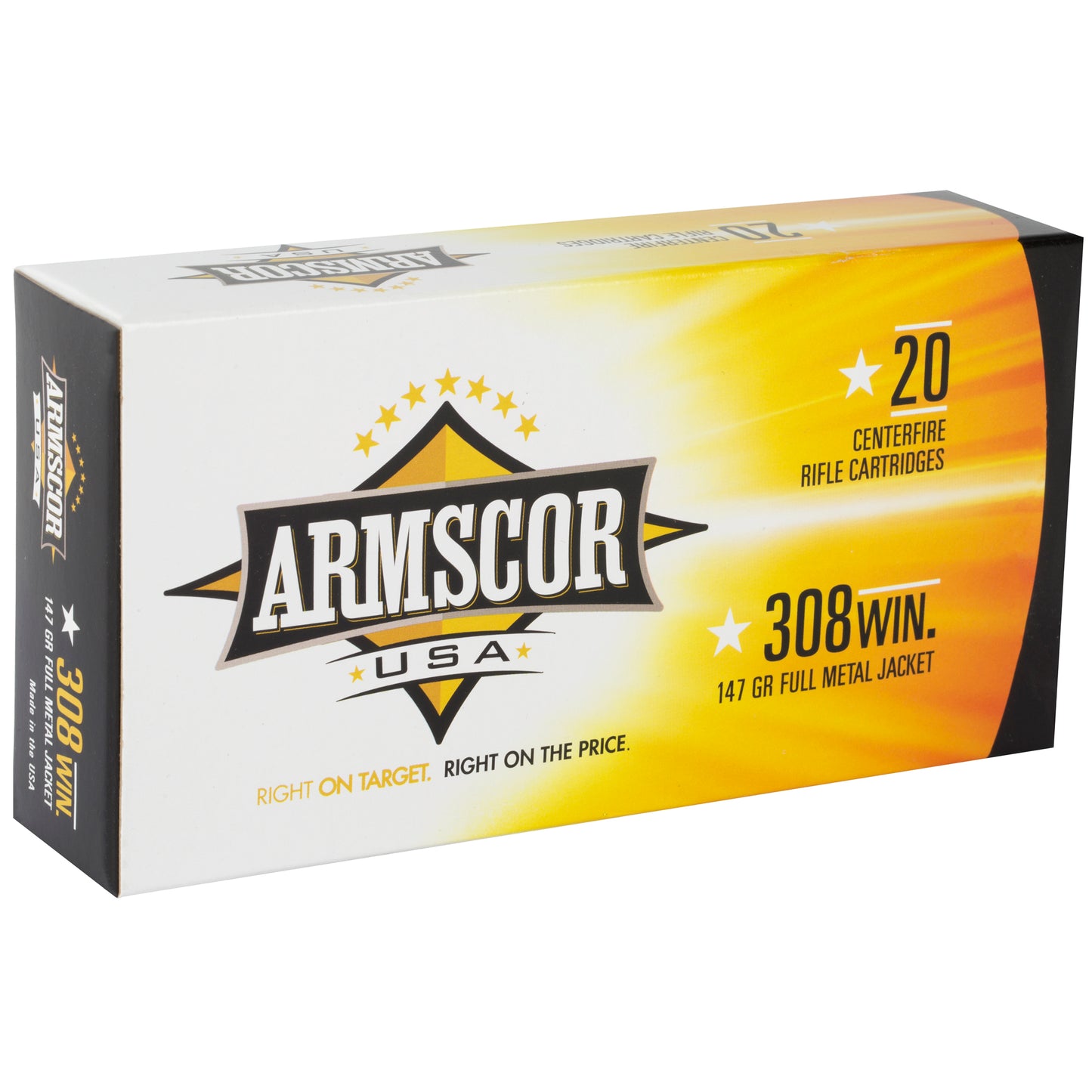 Armscor 308 Winchester 147Gr Full Metal Jacket FMJ (20 Round Box)