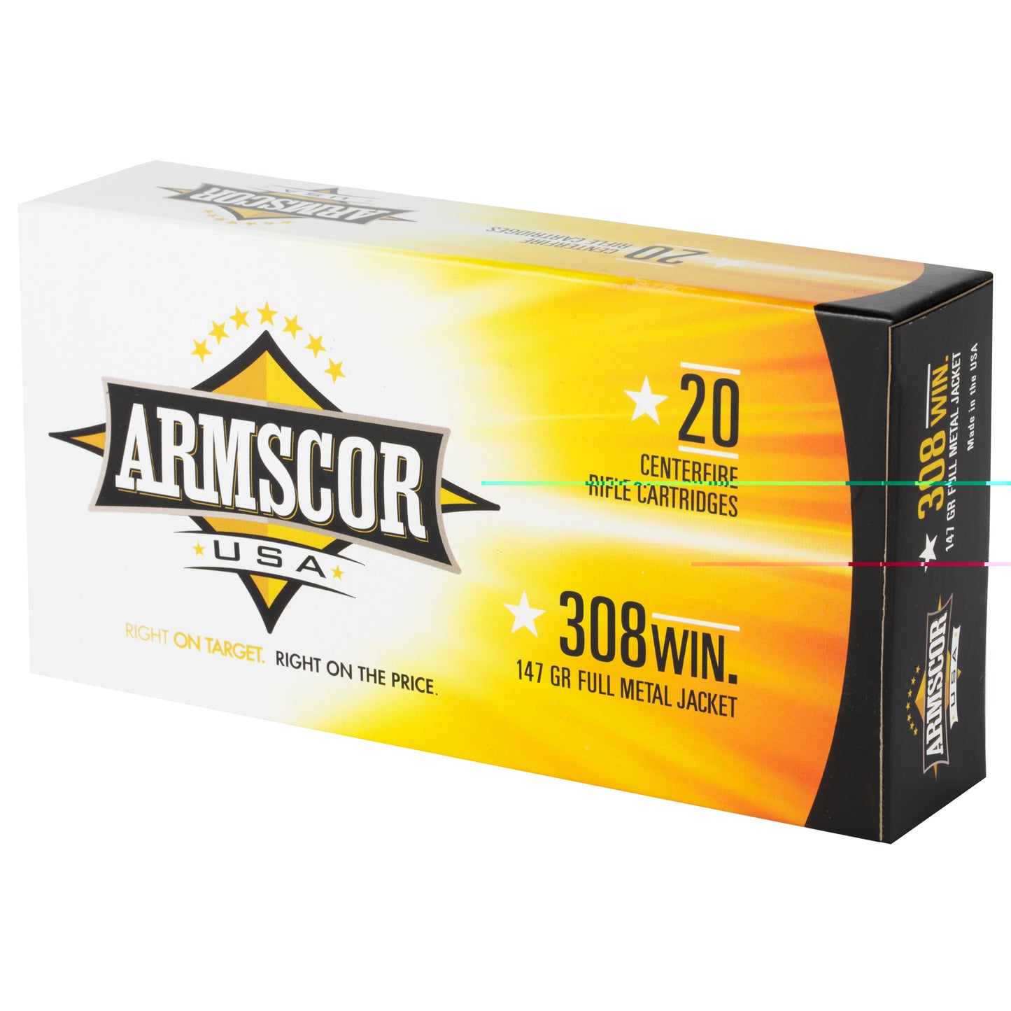 Armscor 308 Winchester 147Gr Full Metal Jacket FMJ (20 Round Box)