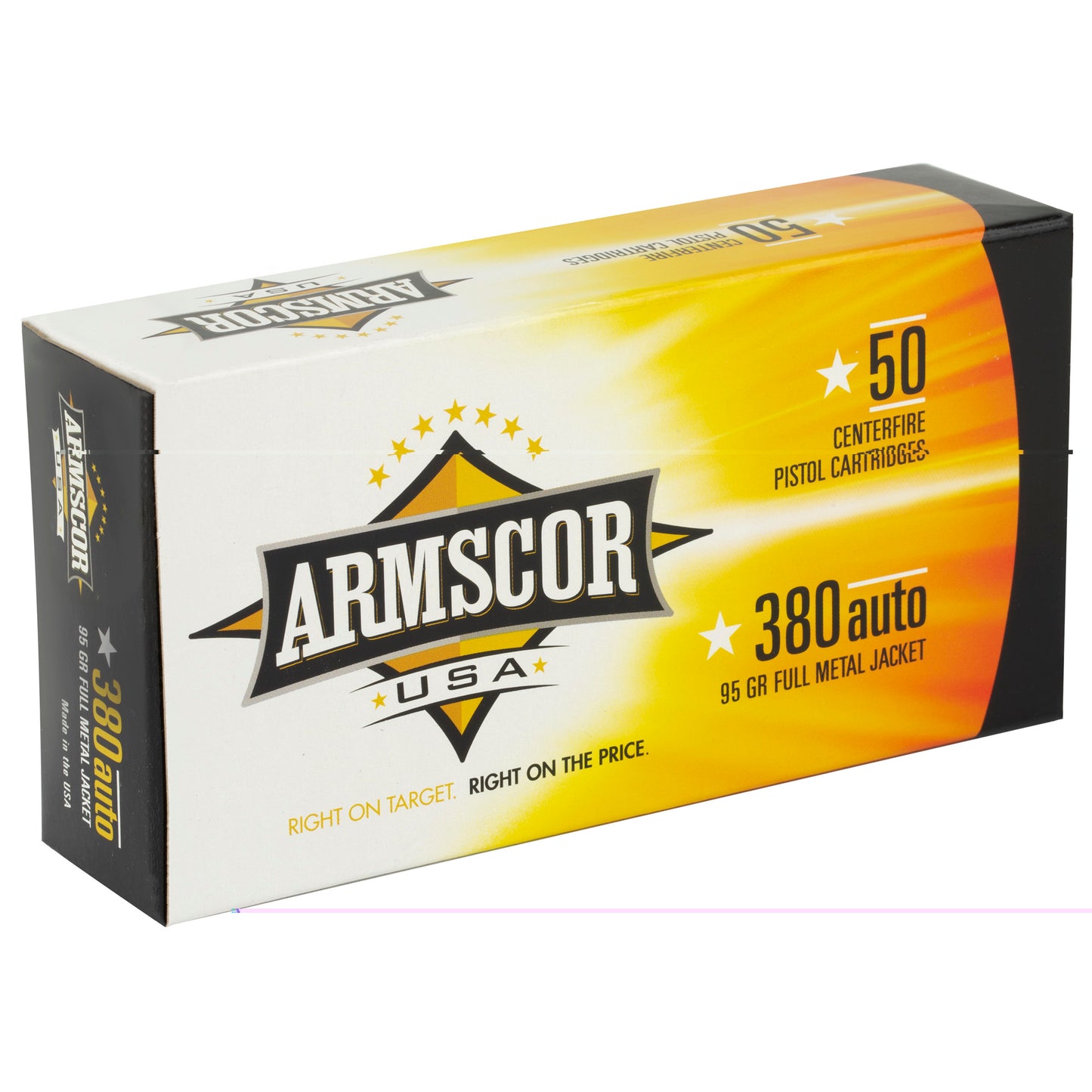 Armscor 380ACP (Automatic Colt Pistol) 95Gr FMJ (50 Round Box)