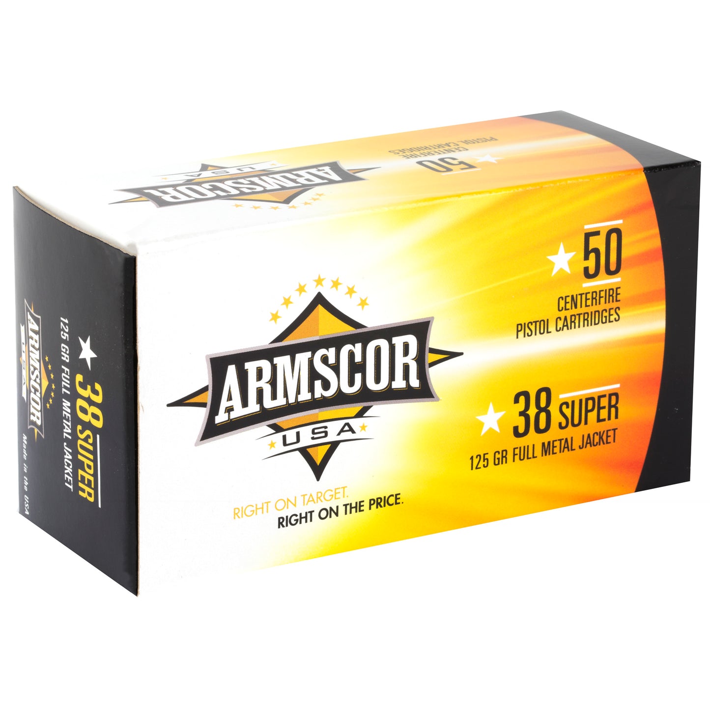 Armscor, .38 Super, 125 Grain | FMJ |  (50 Round Box)