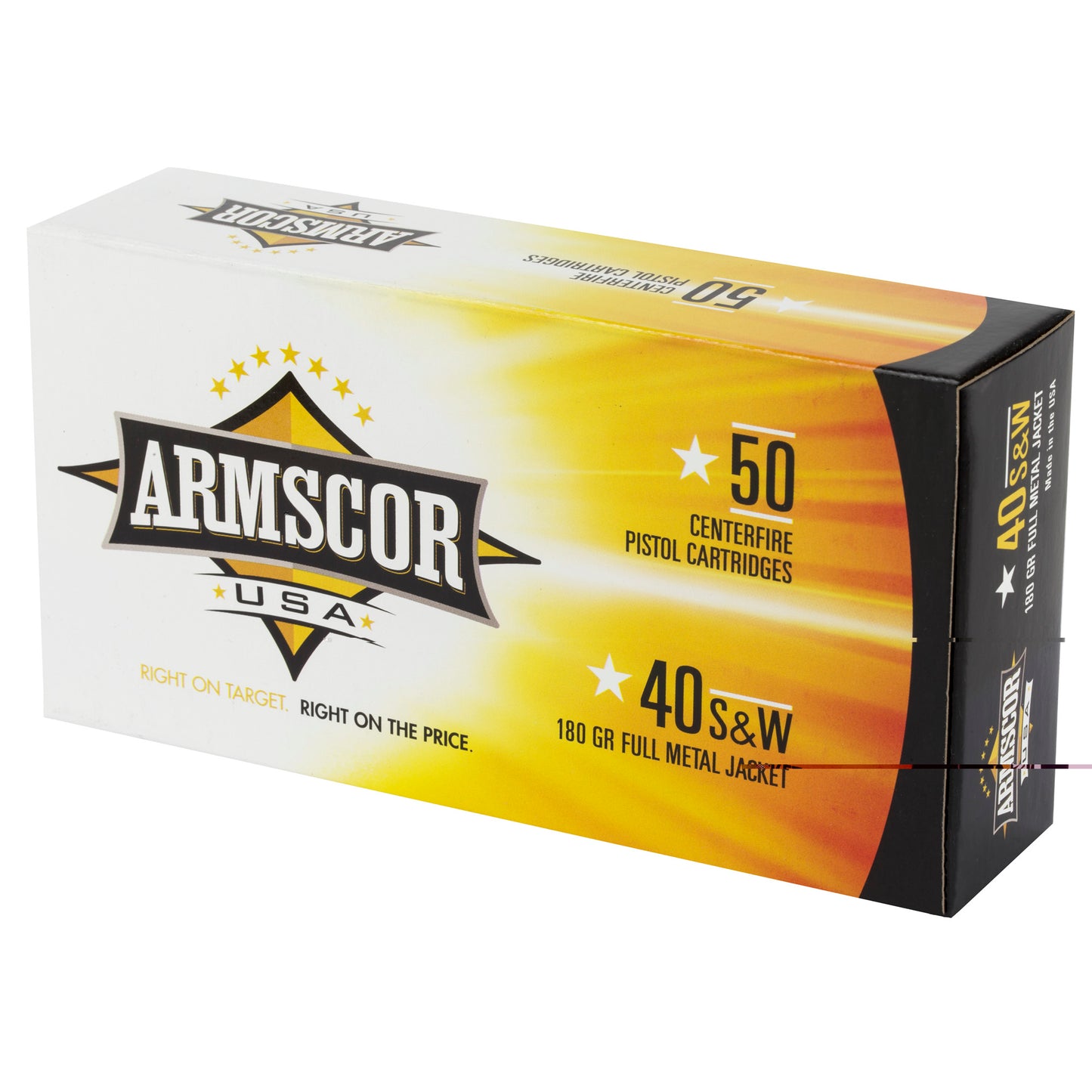 Armscor, 40 S&W, 180 Grain | FMJ |  (50 Round Box)