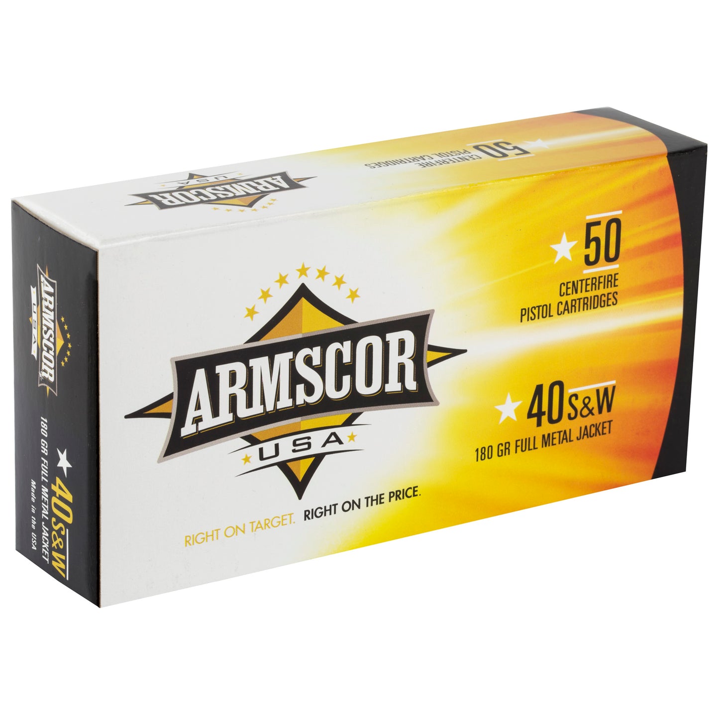 Armscor, 40 S&W, 180 Grain | FMJ |  (50 Round Box)