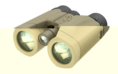 ATN, LRF Series, Binocular, 10X42MM, Matte Finish, Flat Dark Earth, Integrated Laser Rangefinder, 2000 Meter Range