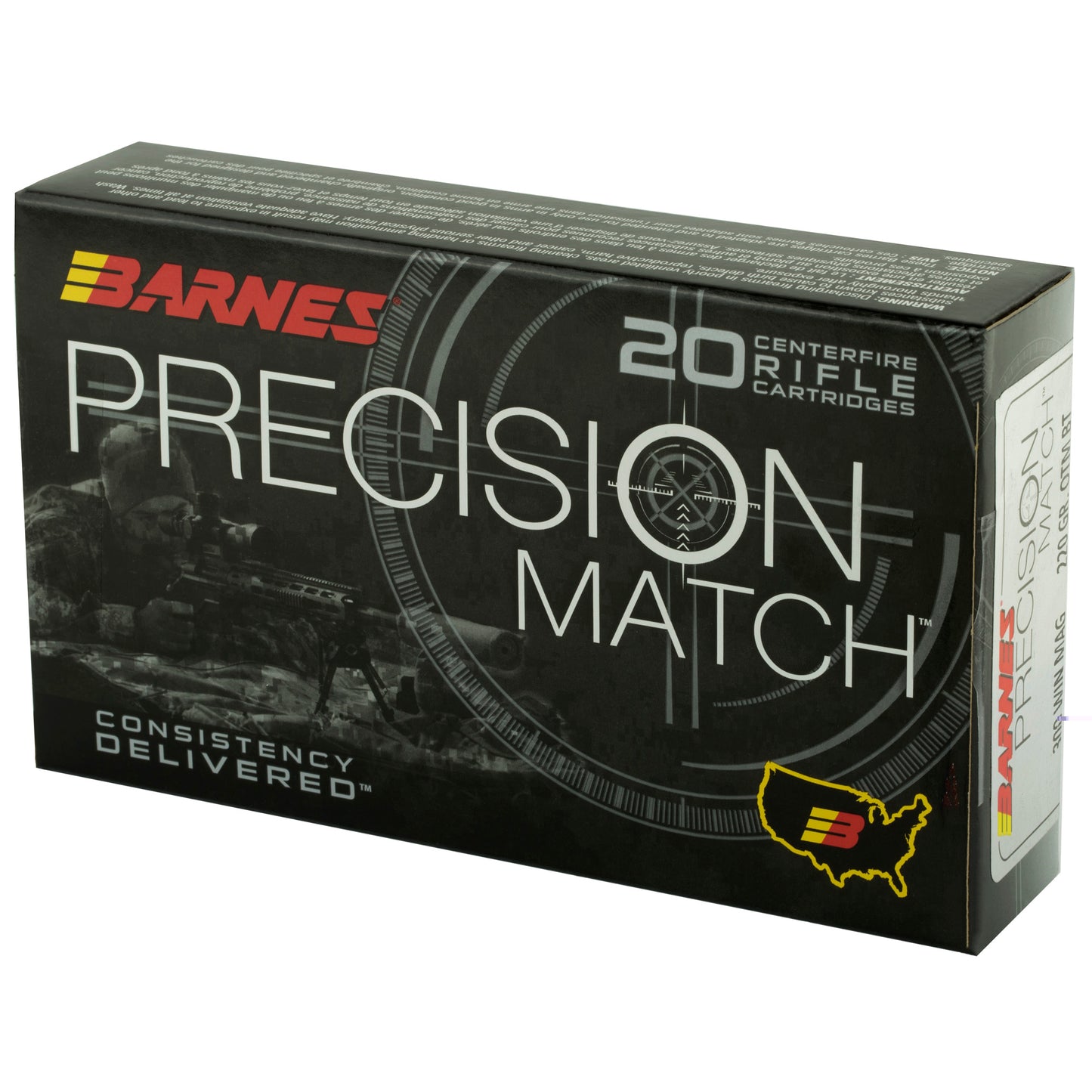 Barnes Precision Match 300 Winchester 220Gr (20 Round Box)