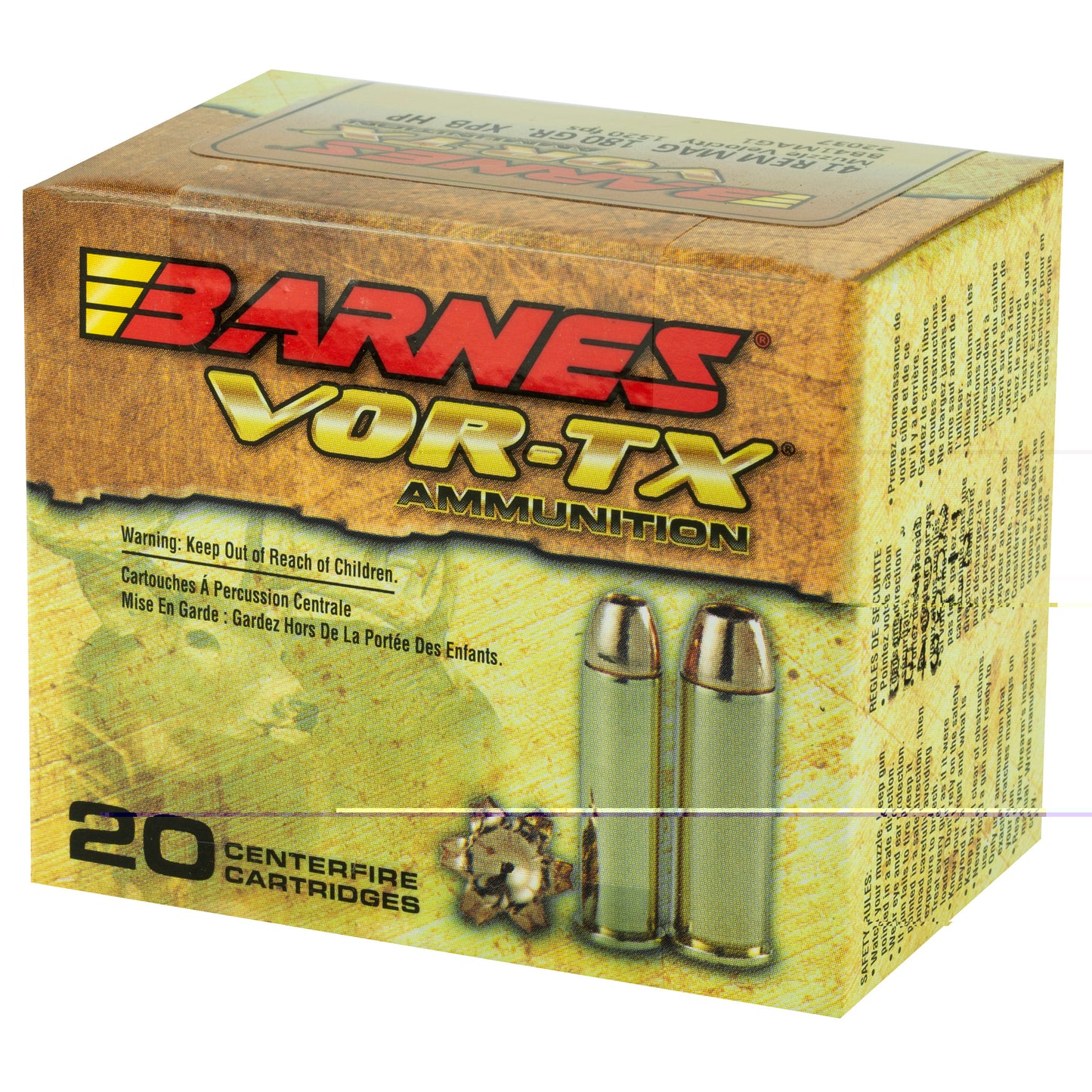 Barnes, VOR-TX, 41 Mag, 180 Grain | XPB |  (20 Round Box)