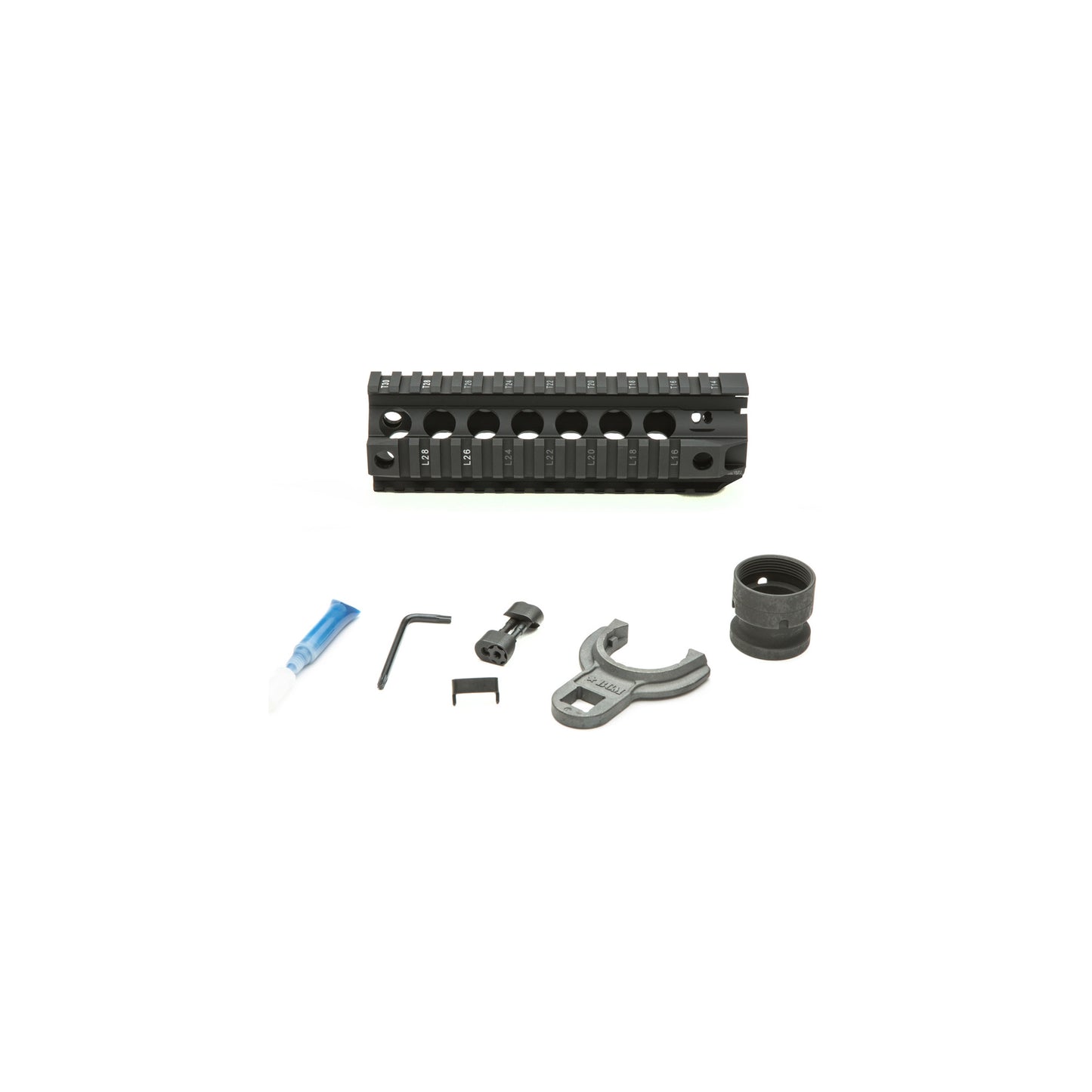 Bcm Gunftr Quad Rail 556 Blk