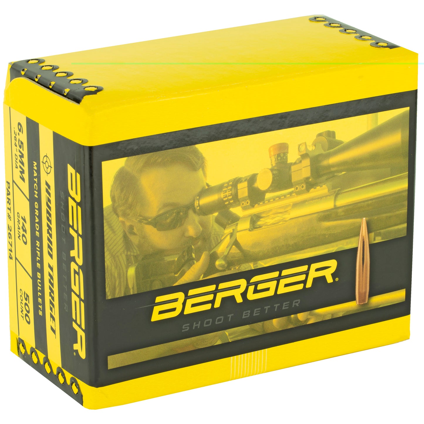 Berger 6.5mm 140g Hybrid Targt 500ct