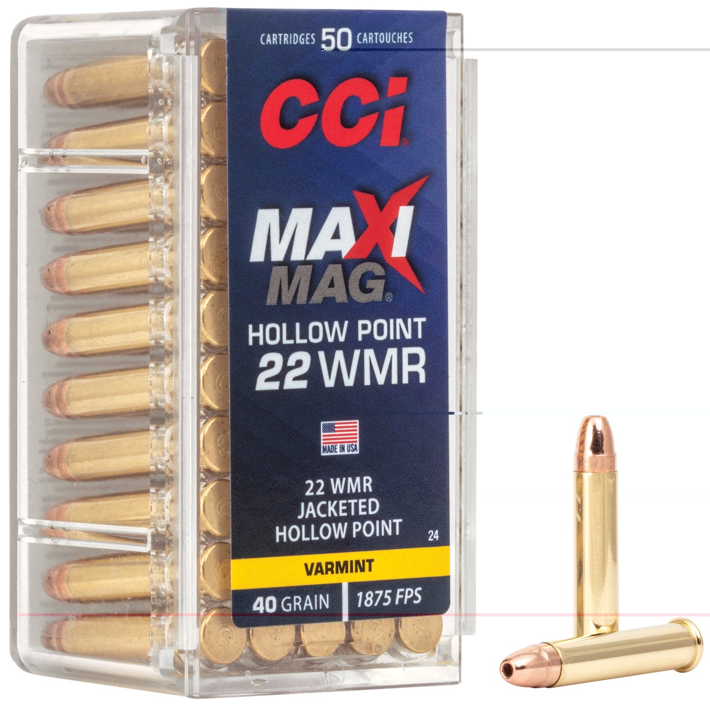 Cci Maxi-mag 22 wmr, 40Gr, Hp 50/2000