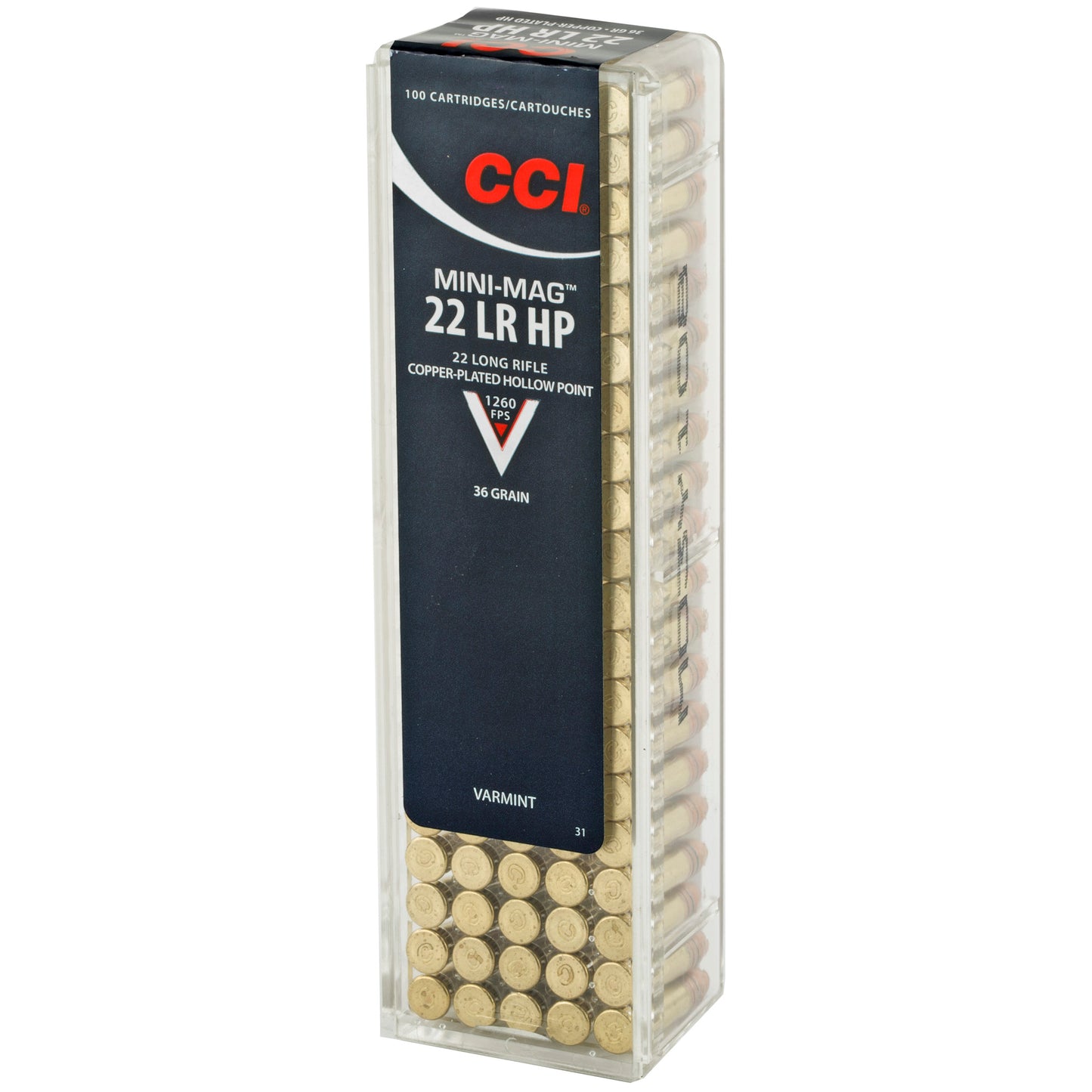 Cci Mini Mag 22lr 36Gr Hp Copper Plated 100/5000