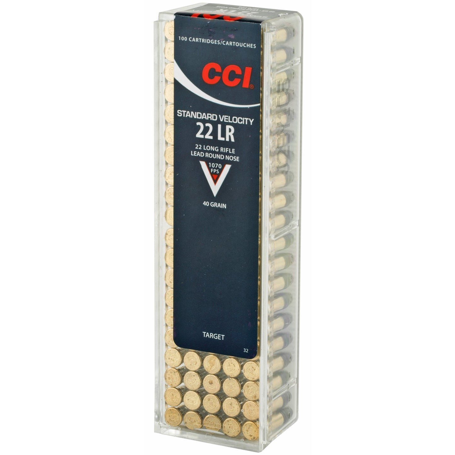 CCI 22 Long Rifle Standard Velocity, 40Gr (100 Round Box)