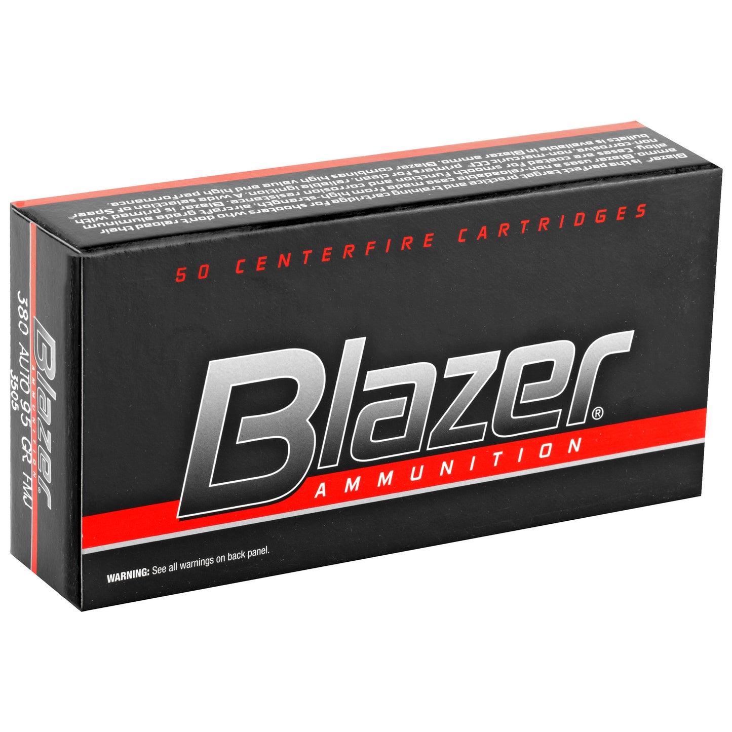 Blazer Ammunition, Blazer Brass, Full Metal Jacket, 50 Round Box