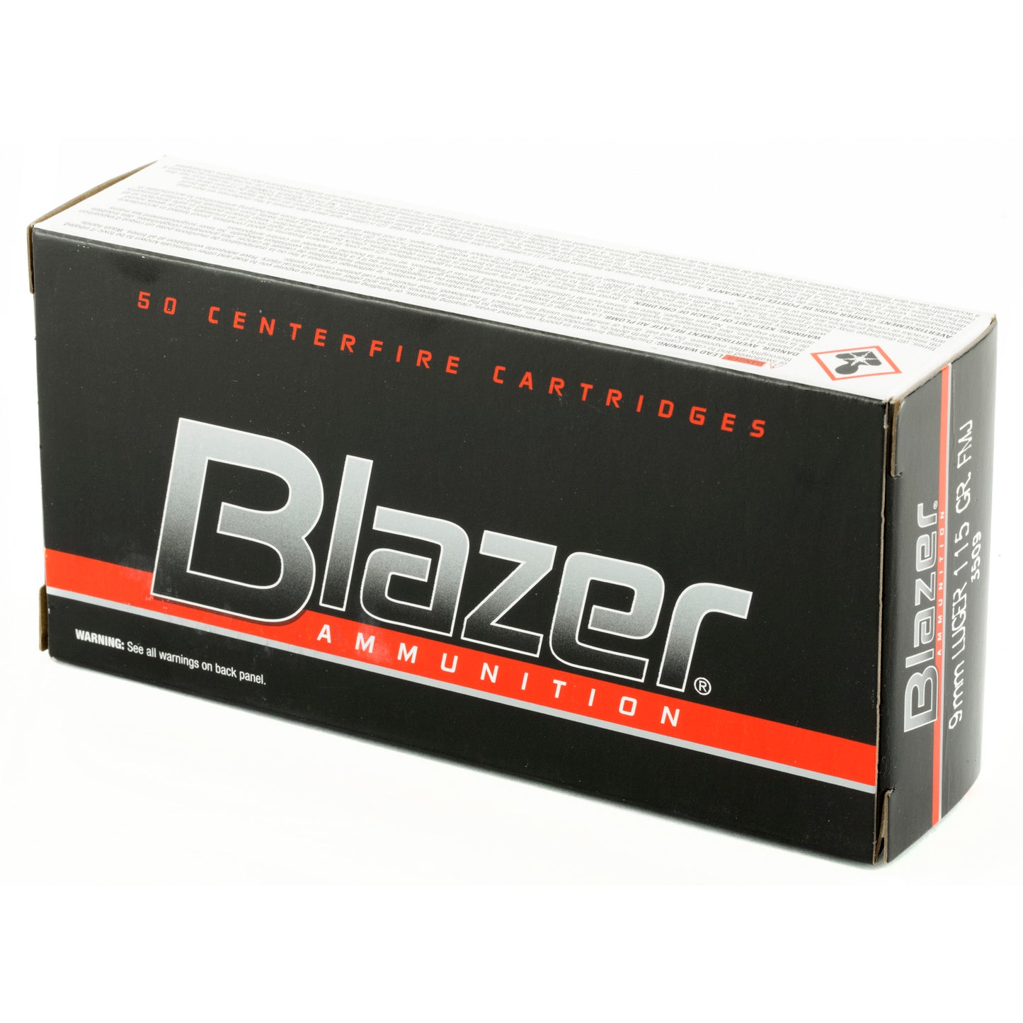 Blazer 9mm 115gr Full Metal Jacket 50 Round Box