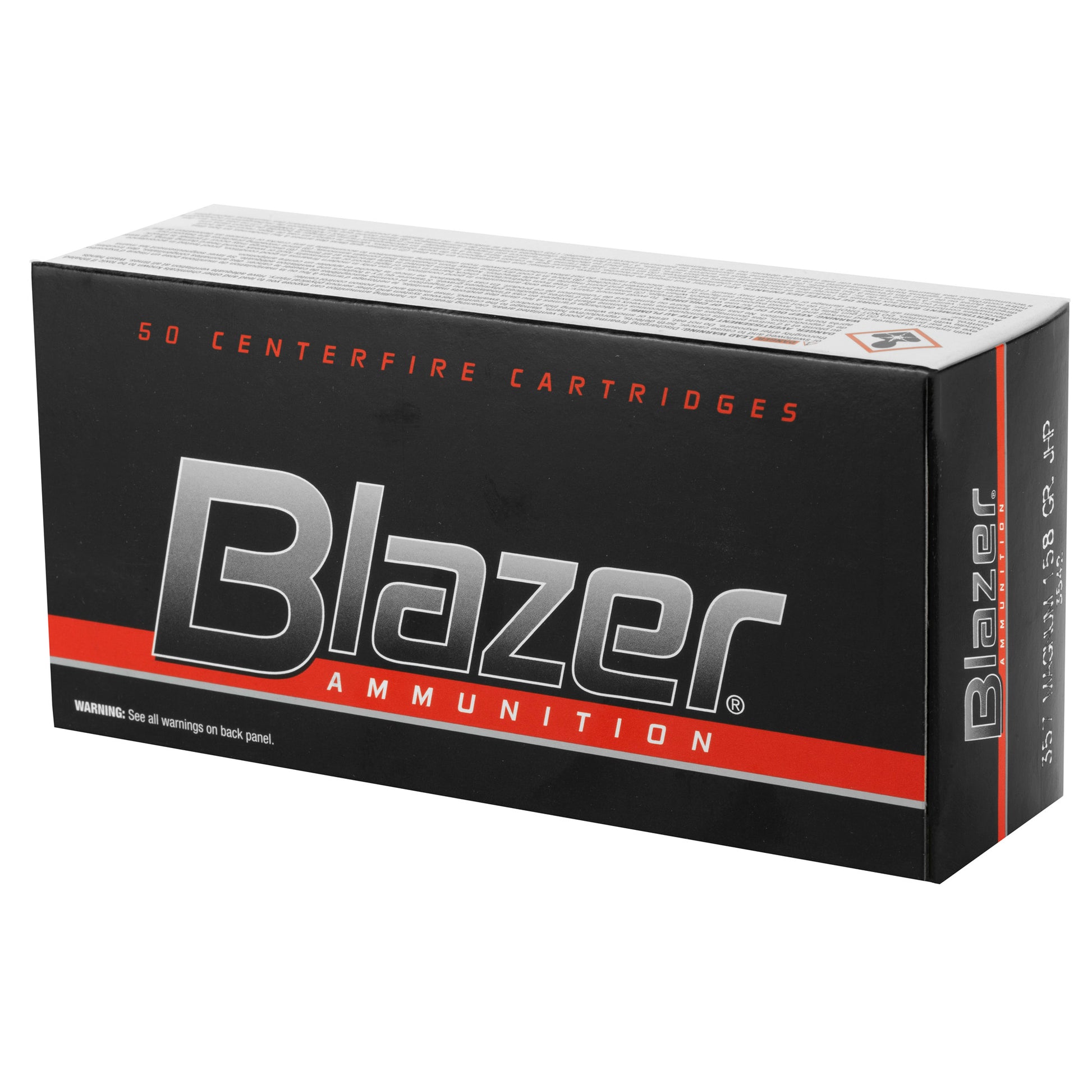 CCI, Blazer Ammunition, .357 Magnum, 158grain | Jacketed Hollow Point, JHP | 50 Rounds per Box