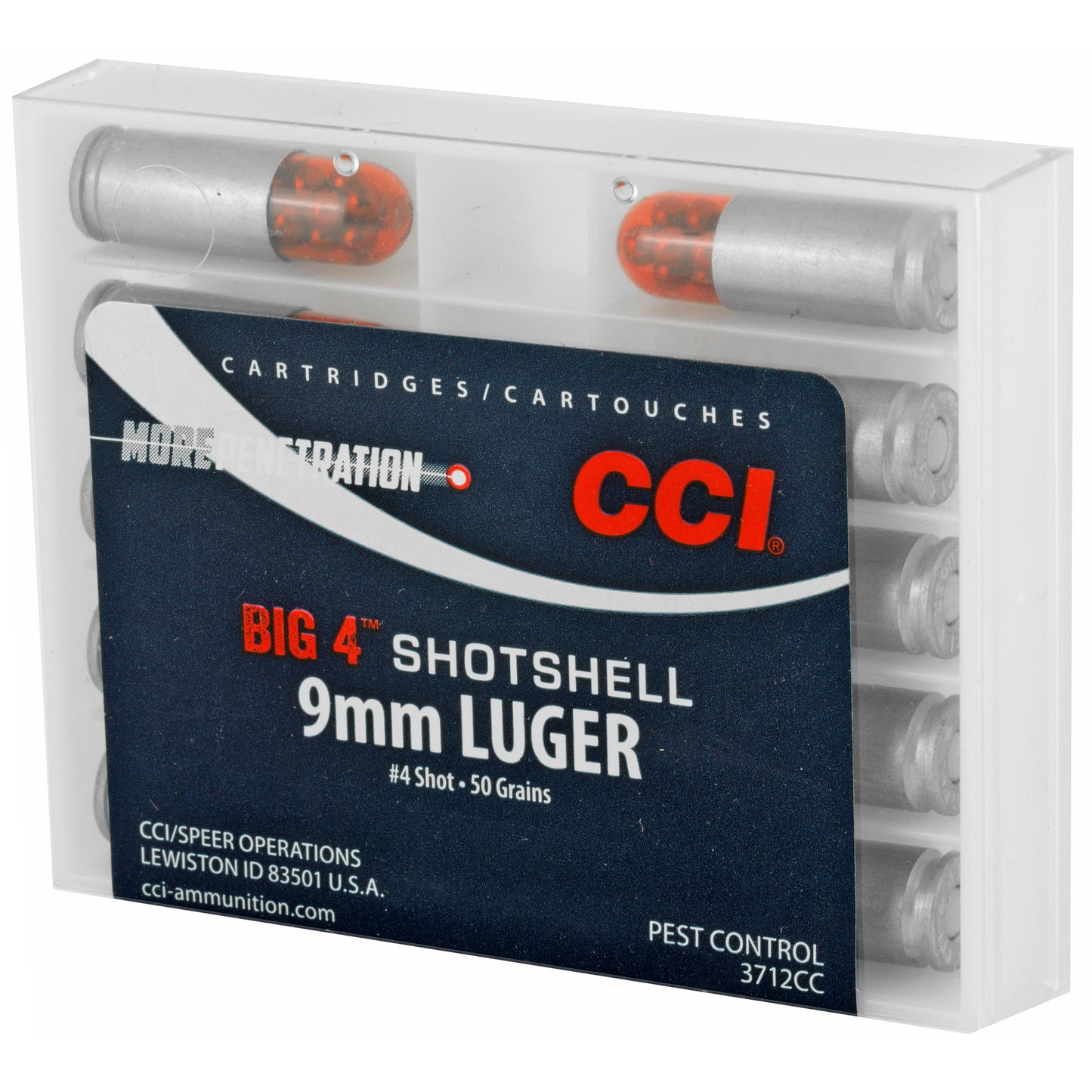 CCI Ammunition, Shotshell, 9MM, 45 Grain, Shotshell, #4 Shot Size  (10 Round Box)