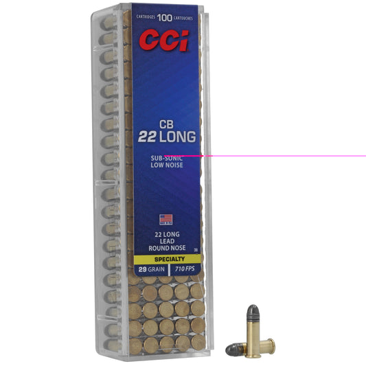 CCI Ammunition, CB 22L 29 Grain, Lead Round Nose, 100 Round Box