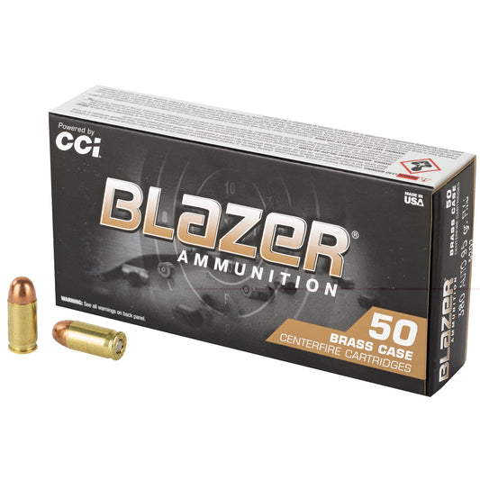 Blazer Ammunition, Blazer Brass, 380ACP, 95 Grain, Full Metal Jacket, (1000 Round Case)