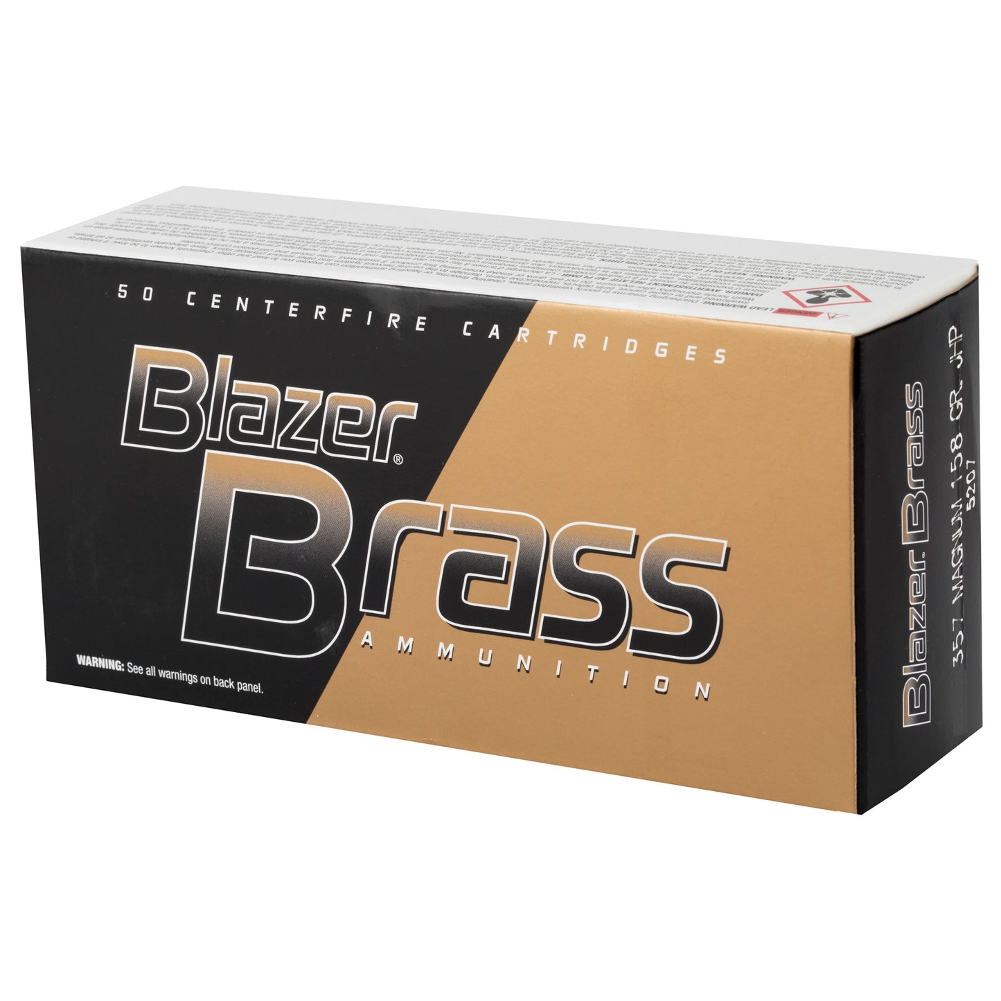 Blazer Brass, .357 Magnum, 158grain | Jacketed Hollow Point, JHP | 50 Rounds per Box