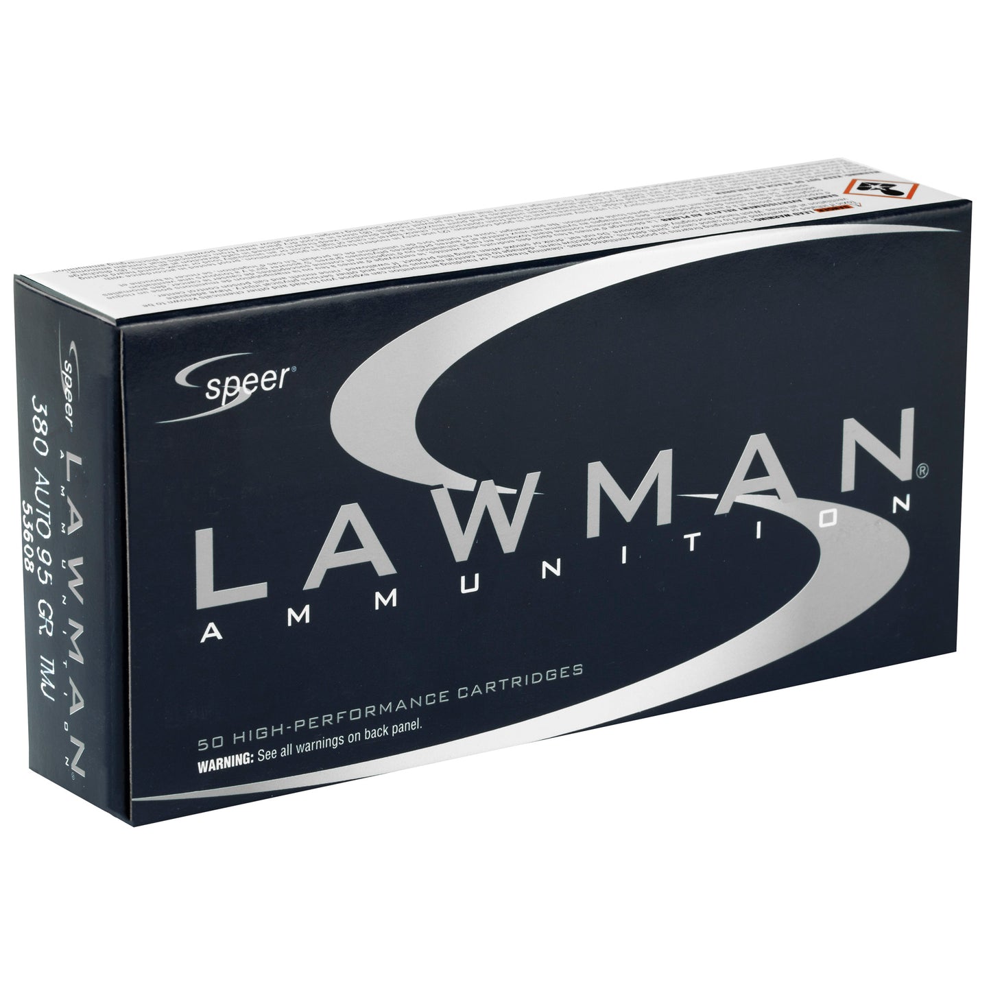 Speer Lawman, 380 ACP, 95 Grain | TMJ |  (50 Round Box)