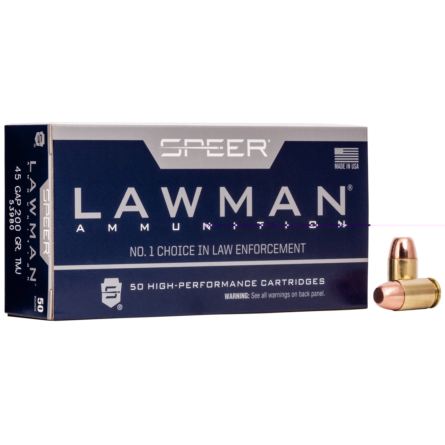 Speer Lawman .45 GAP 200 Grain TMJ (1000 Round Case)