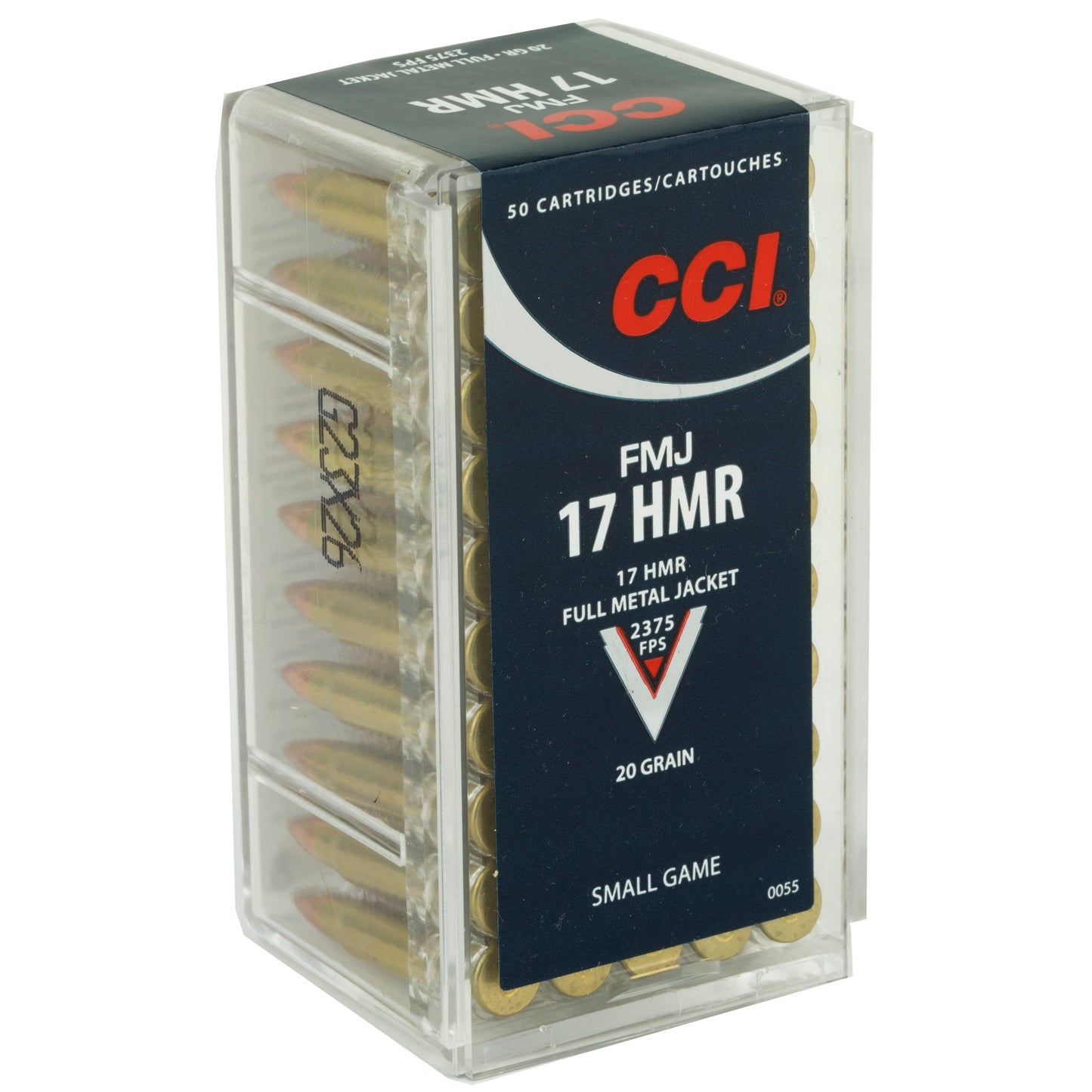 CCI Ammunition, Hunting, 17HMR, 20 Grain, Full Metal Jacket  (50 Round Box)