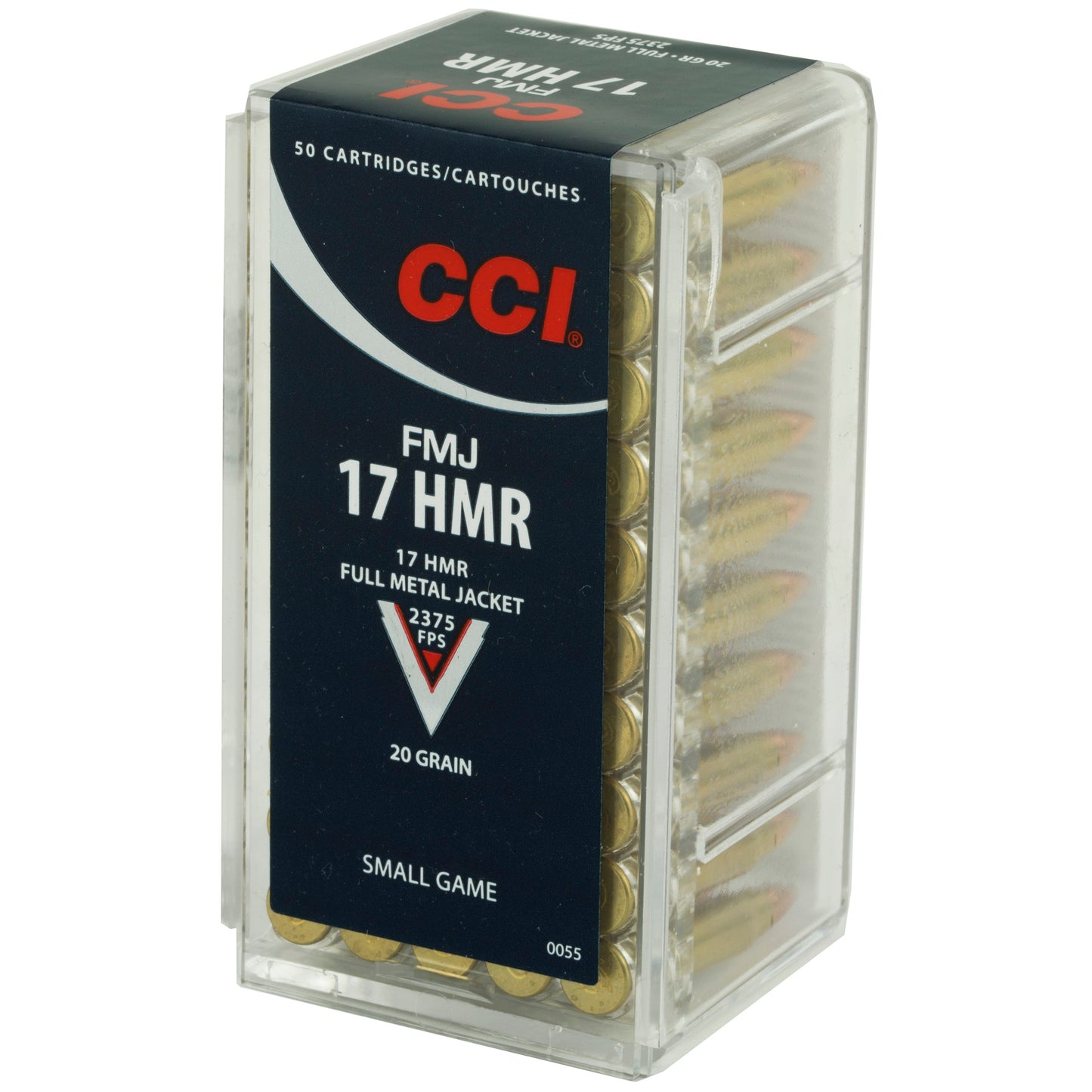 CCI Ammunition, Hunting, 17HMR, 20 Grain, Full Metal Jacket  (50 Round Box)