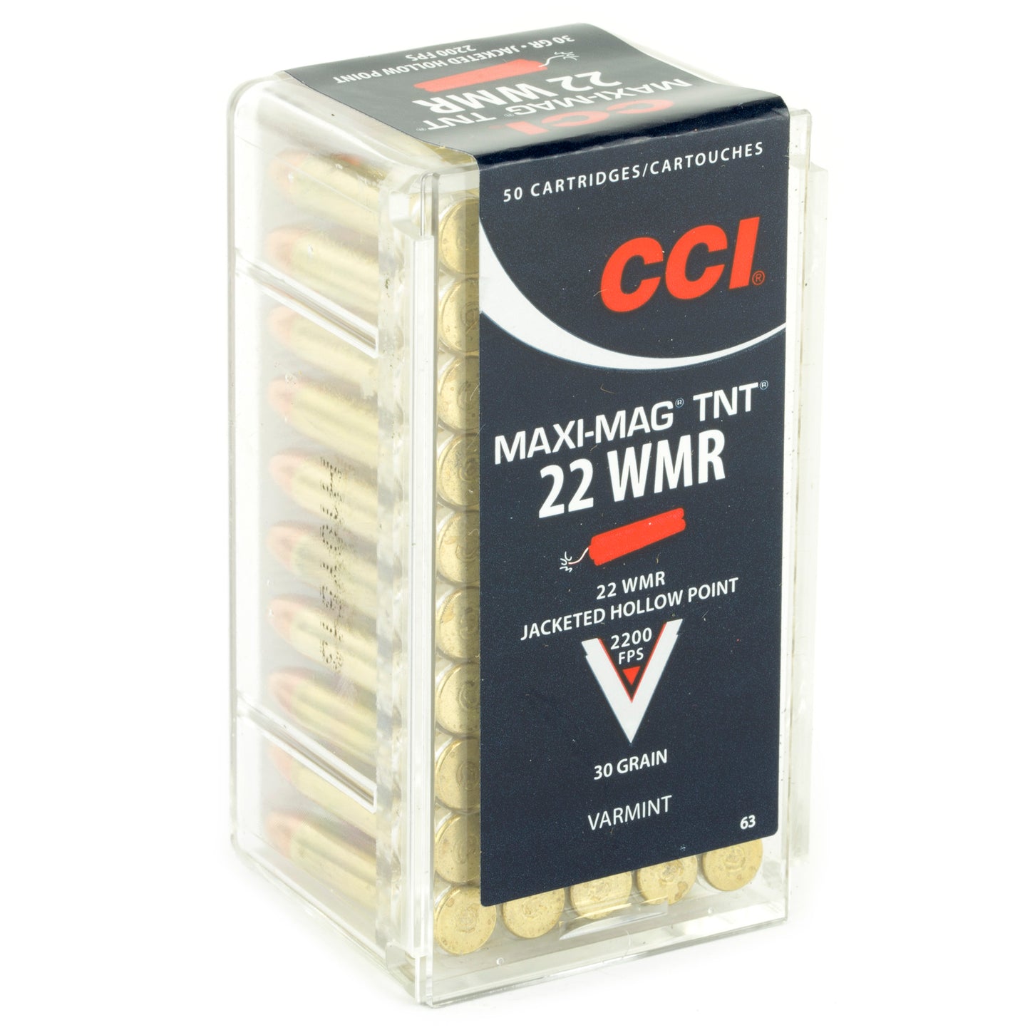 CCI 22 WMR TNT Maxi-Mag, 30Gr  (50 Round Box)