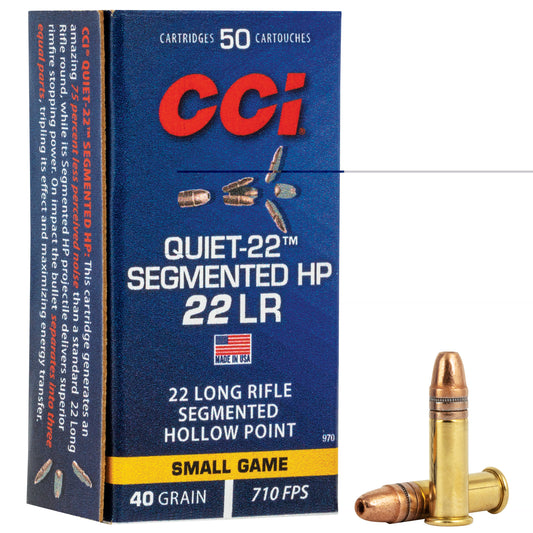 CCI Ammunition, Hunting, 22LR, 40 Grain, Segmented Hollow Point, (5,000 RD CASE)