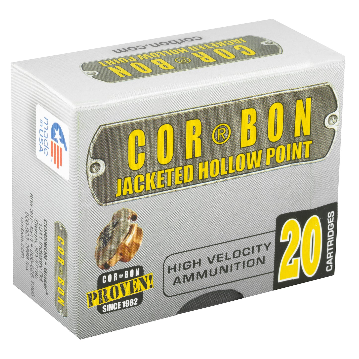 Corbon 9mm+p 115gr Jhp 20/500