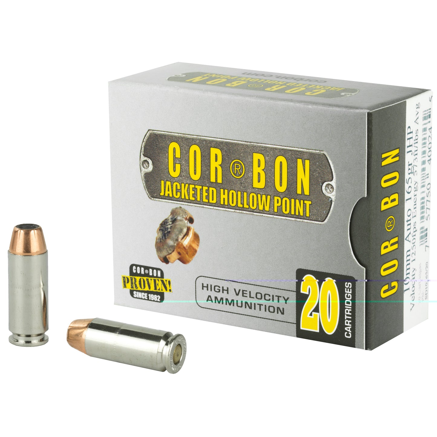 Corbon 10mm 165gr Jacketed Hollow Point (20 Round Box)