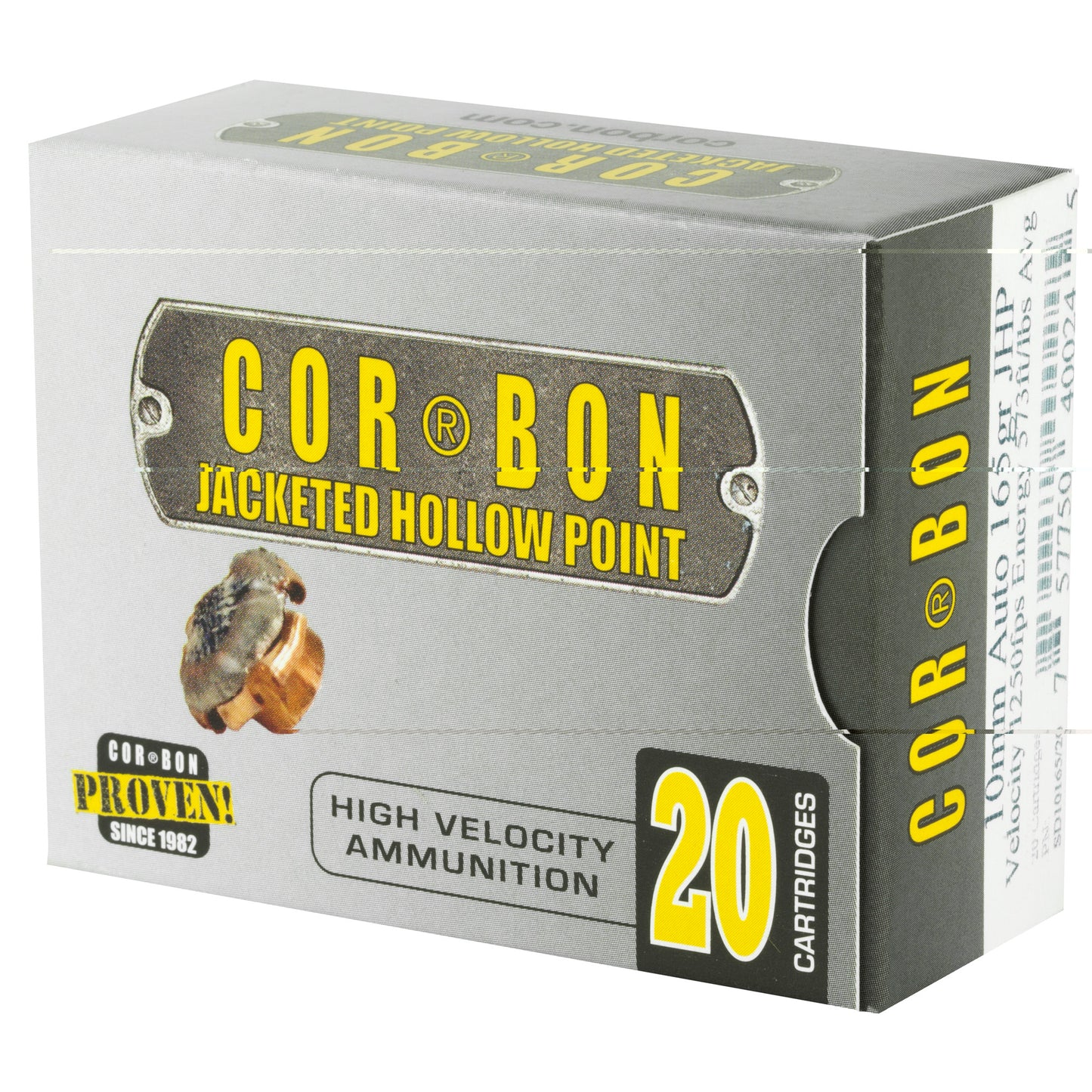 Corbon 10mm 165gr Jacketed Hollow Point (20 Round Box)