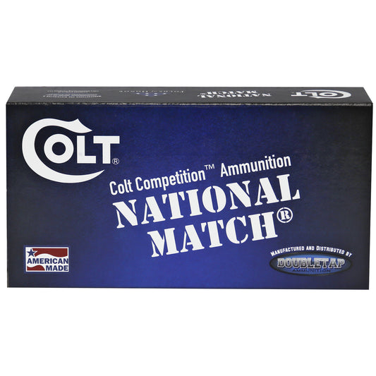 DoubleTap Ammunition, Colt National Match, 223 Remington, 62Gr, Full Metal Jacket, 50 Round Box