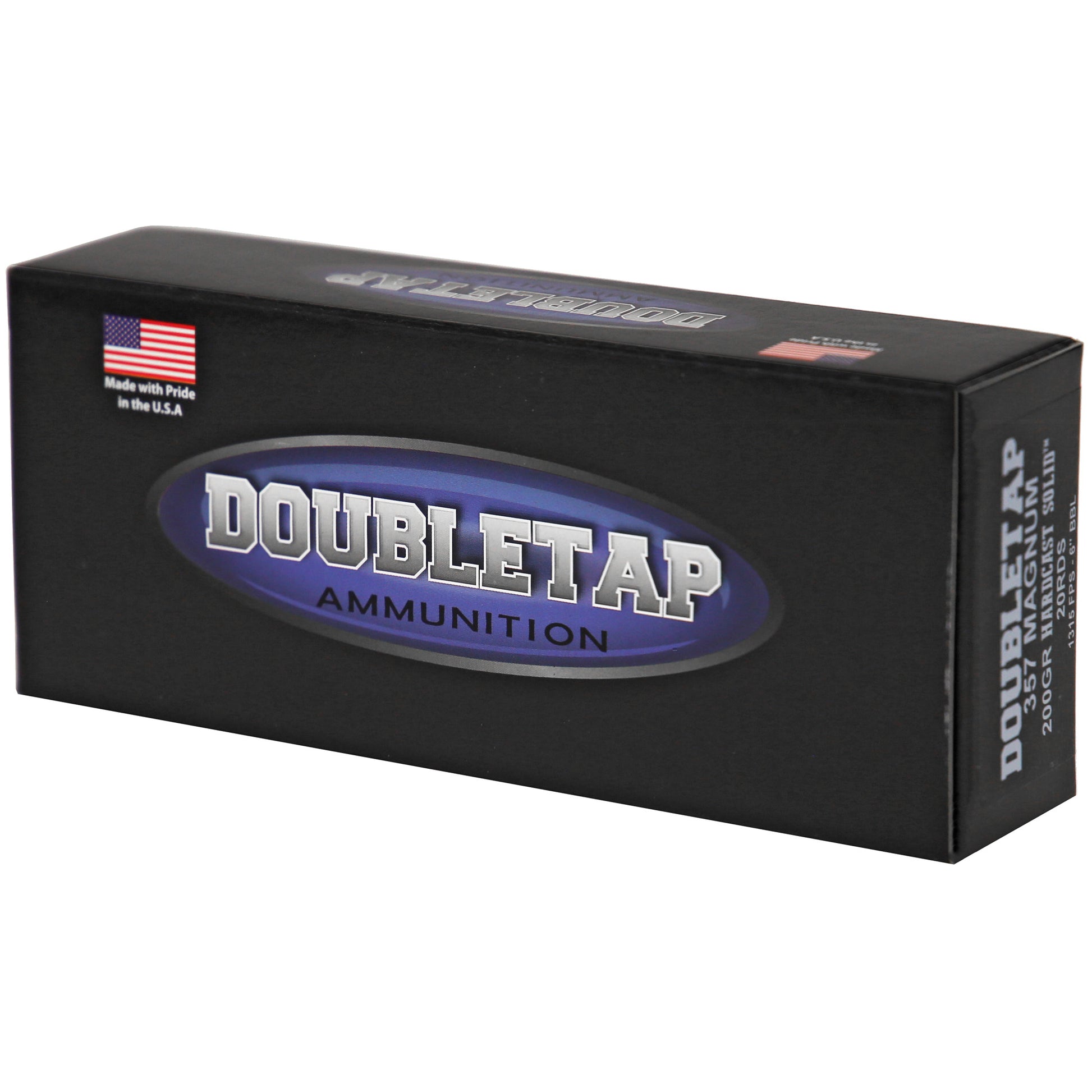 Doubletap, .357 Magnum, 200grain, Hardcast, Wide Flat Nose Gas Check Hardcast,  20 Rounds per Box