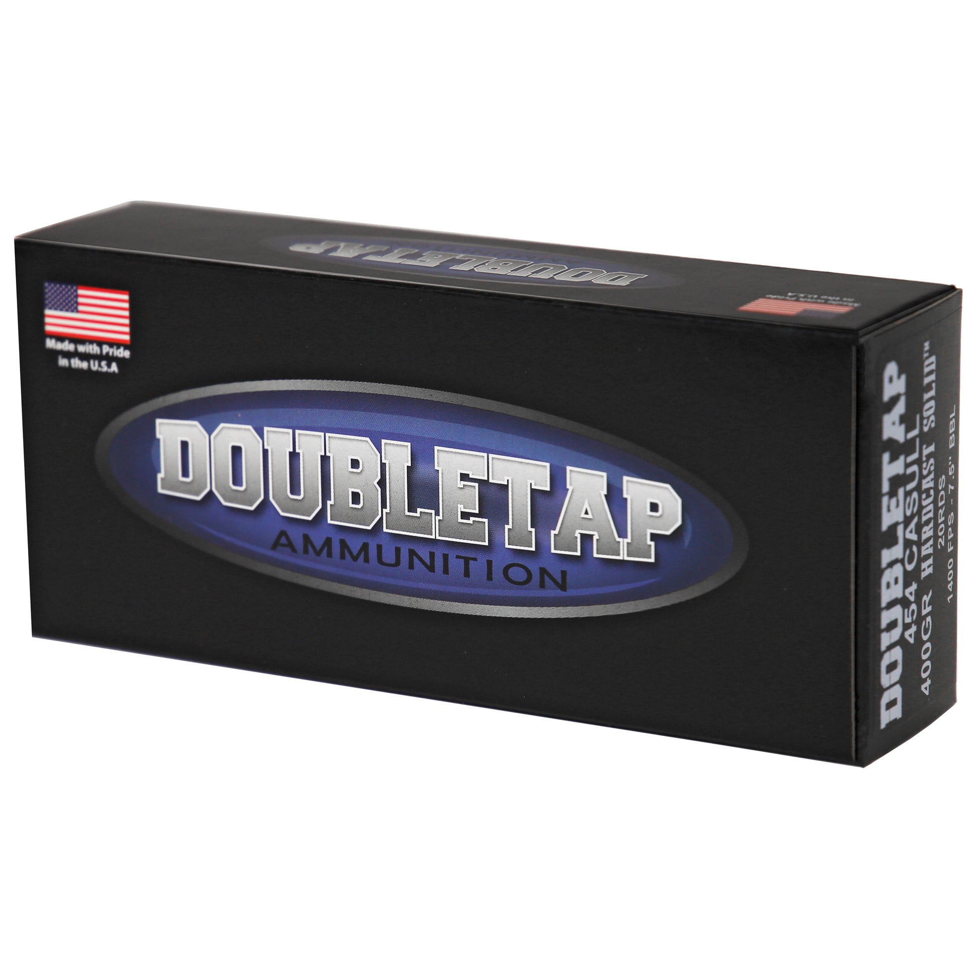 Doubletap, 454 casull, 400 Grain, Hardcast Solid, 20 Rounds per Box