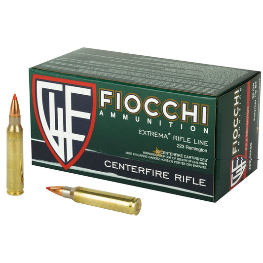 Fiocchi Ammunition, Rifle, 223 Remington, 50 Grain, V-Max, (1,000 RD CASE)