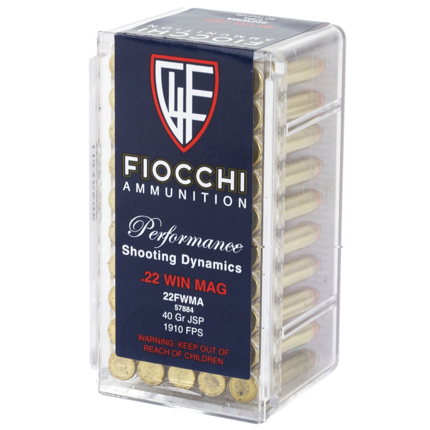 Fiocchi 22wmr 40gr Jsp 50/2000