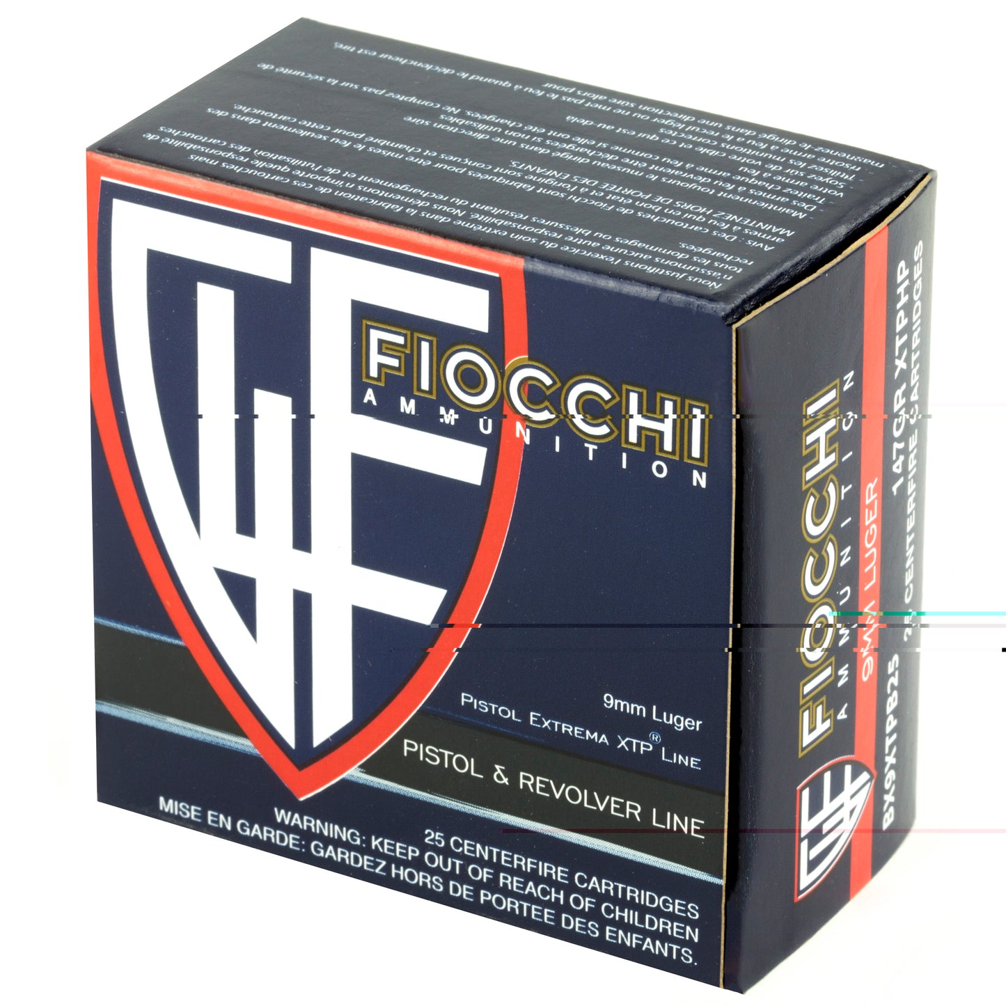 Fiocchi 9mm 147gr Xtp 25/500