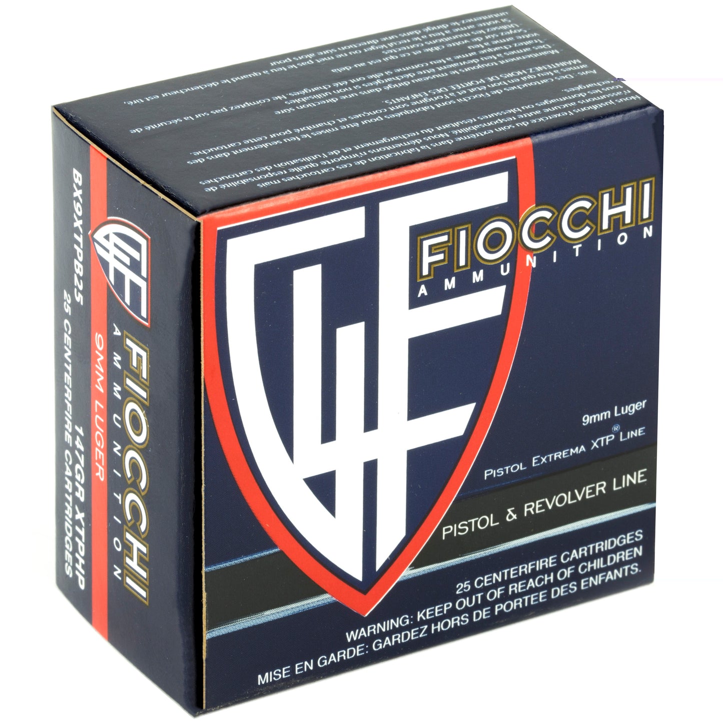 Fiocchi 9mm 147gr Xtp 25/500