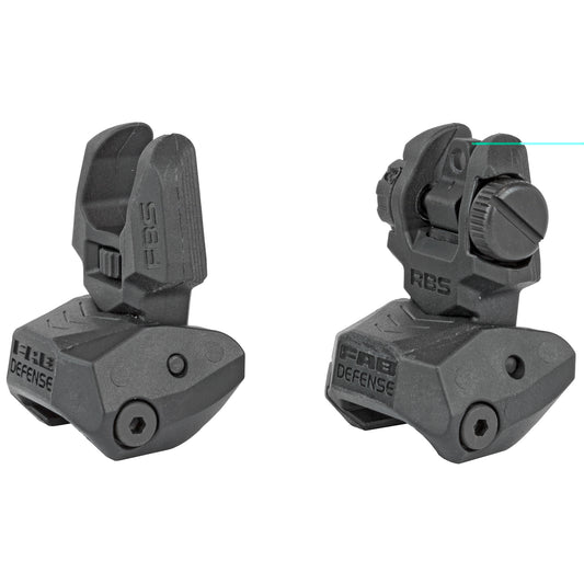 Fab Def Poly Flip-up Sight Set Blk