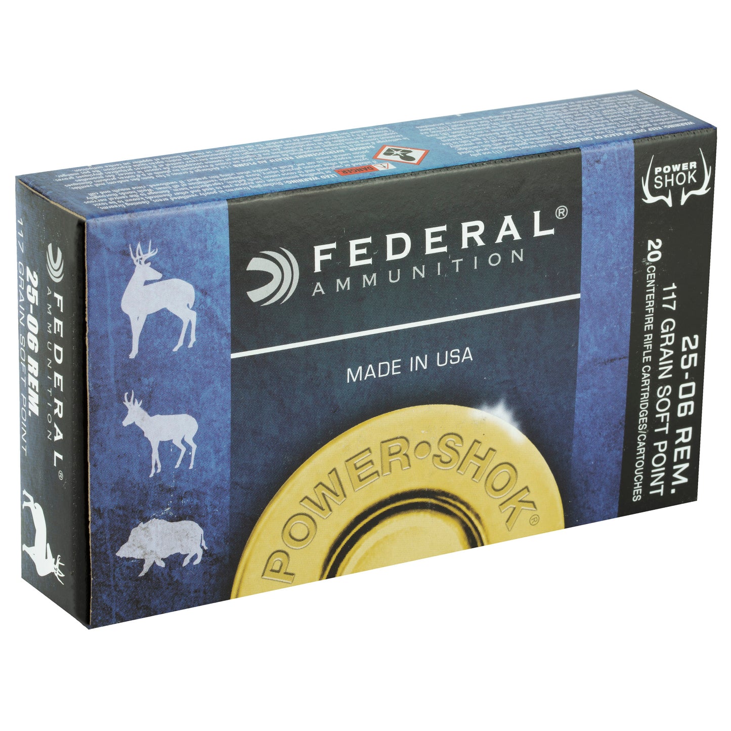 Federal, PowerShok, 25-06REM, 117 Grain, Sierra | JSP |  (20 Round Box)