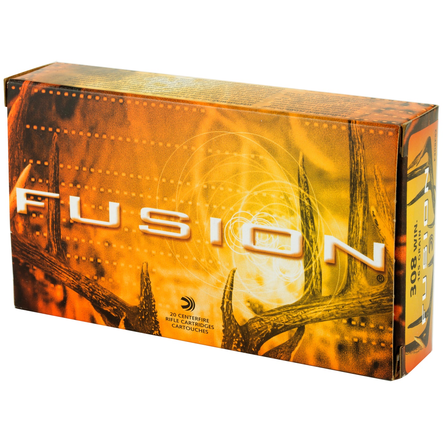 Federal, Fusion, 308WIN, 165 Grain, Boat Tail, 20 Round Box