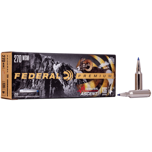 Federal, Premium, 270 Winchester Short Magnum, 136 Grain | TA |  (20 Round Box)