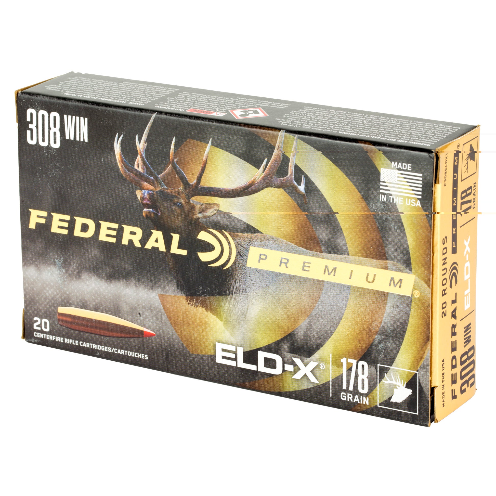 Federal, Federal Premium, Extremely Low Drag eXpanding, 308 Winchester, 178 Grain, Polymer Tip, 20 Round Box