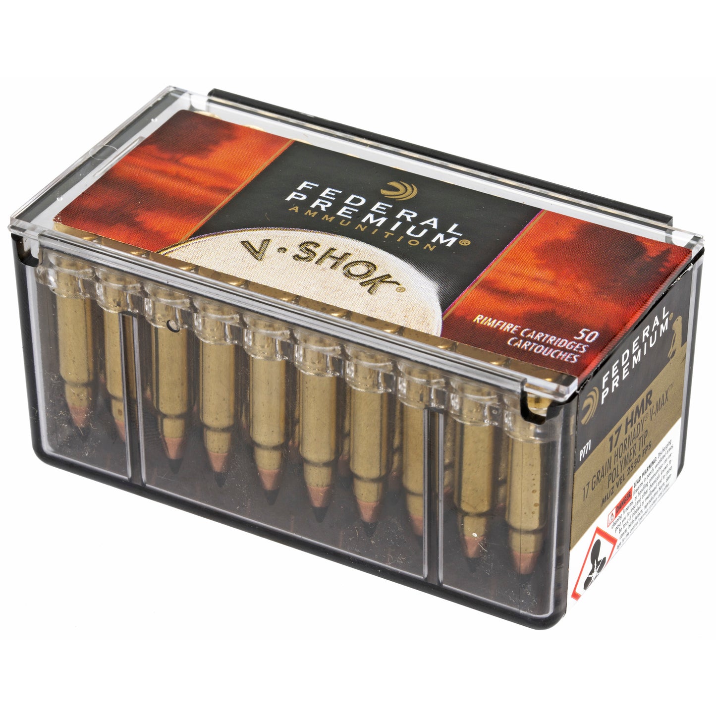 Federal, Premium, 17 HMR, 17 Grain, V-Max  (50 Round Box)