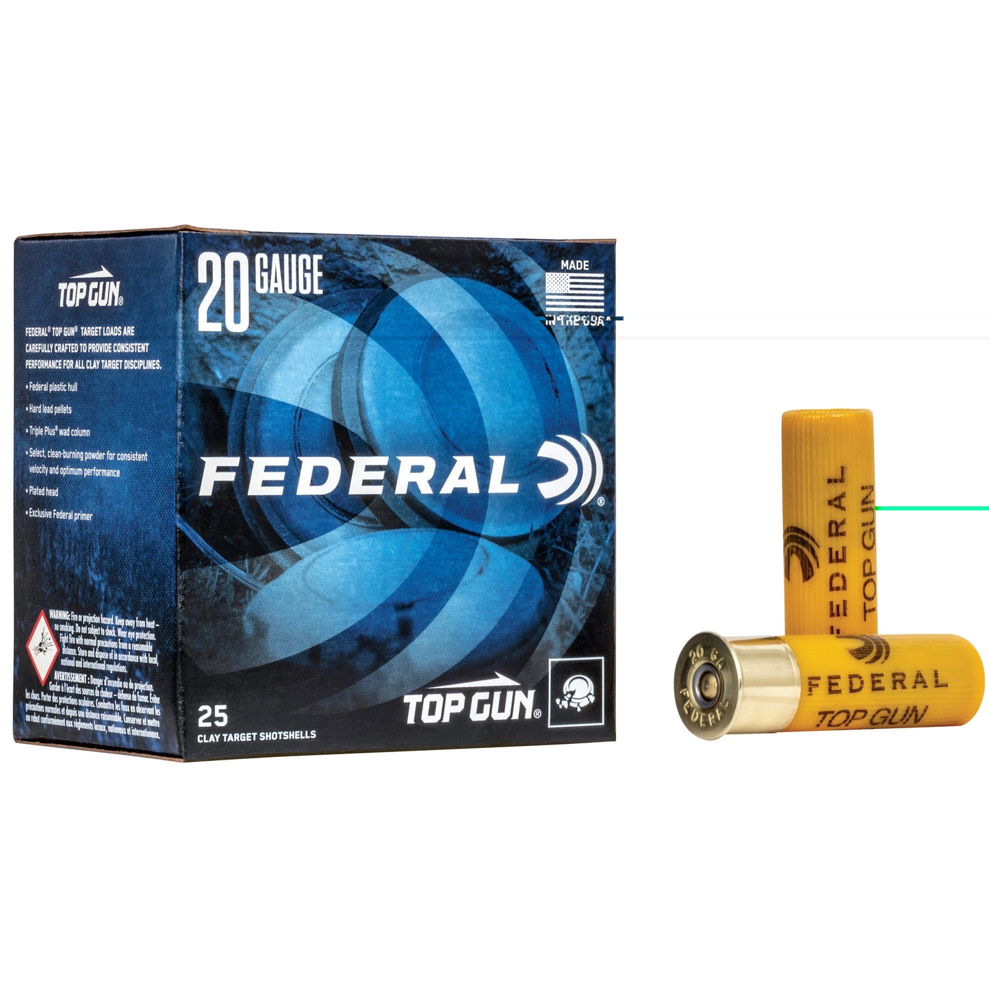 Federal Top Gun 20ga 2.75" #9 (25 Round Box)